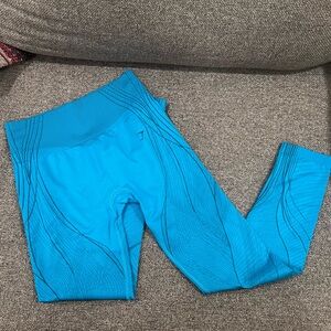 GYMSHARK Blue Full Length Leggings